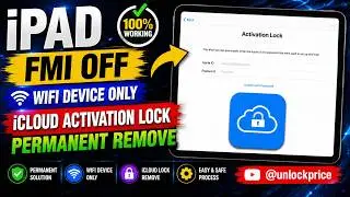 iPad FMI OFF | Wifi Device only | iCloud Activation Lock Permanent Remove