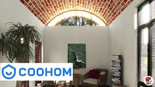 Vaulted Brick Arch Roof in Coohom | Red Brick Arch | Coohom Tutorial