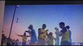 DJ Bravo Champion Dancing with Warner at Last Match
