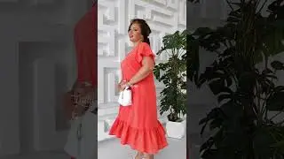 Платье хлопок трапеция с выбитым рисунком
