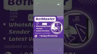 Best WhatsApp Marketing Software Available . Contact for Purchasing:+923418127274 #botmaster
