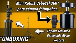 #UNBOXING Mini Rotula Cabezal 360° para trípode