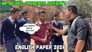 Mp board English paper class 12 students review 🔥/ Bhohot easy aaya tha paper 🤩