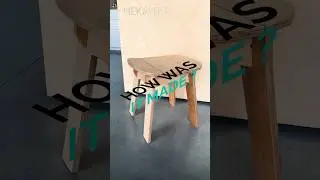 How was it made? #2#furniture come out easily of a #cnc #machine!Here’s a #stool example made on FAB
