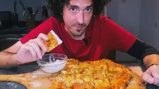 MUKBANG ! * My Comfort Food Pizza COOKING + EATING * nomnomsammieboy