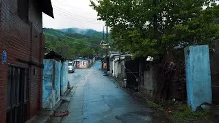 [4K Rain Walk] 이른아침, 봄을 재촉하는 봄비가 추적추적 내리는 조용한 마을. 비오는 백사마을