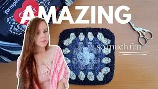 CROCHET | Testing The Granny Square All In One Yarn (Red Heart Yarns)