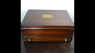 Repairing vintage flatware silverware chest box hinge Lid