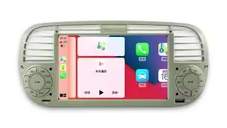 7'' Fiat F500 Android 11 GPS Navigation for Fiat F500 2010-2015 Built-in Apple Carplay Android Auto!