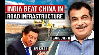 INDIA beat CHINA with Second Largest Road Network : Nitin Gadkari | India vs China Infrastructure