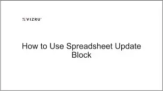 How to use spreadsheet update block