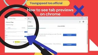 Problem Solved ✅- How to see tab previews on chrome