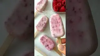 Healthy Dessert Idea: Raspberry Popsicles💗 