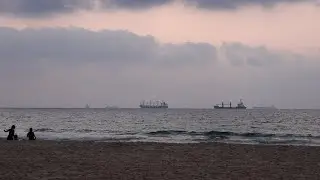 №646 🌺 Израиль 🇮🇱 Ашдод ⛵️⚓️🛳 Средиземное море - это прекрасно 🏖 Пляж 💃 А вы танцевали босиком?