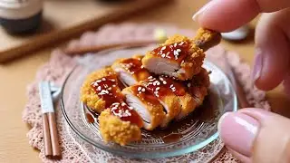 Mini Chicken Katsu 🤏😋 | Chicken Teriyaki | Chicken Recipe💯 | Miniature Food 😋| Miniature Cooking 🔥💯