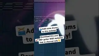 Add DRUMS to this Guitar melody🥁 Guitar MIDI pack x Guitar midi kit  