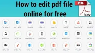 How to edit pdf file online for free