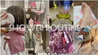 تحميمة ديال القلب 🚿 عناية شاملة 🌺 💦 تبريمة سهلة وصفات تفتيح الجسم، البشرة، الرجلين 🌺 shower routine🚿