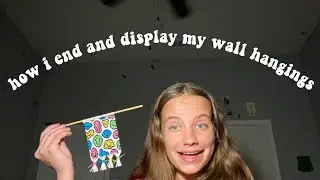 how i end and display my wall hangings