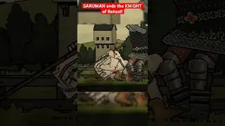 SARUMAN vs KNIGHT of Rohan!! #shorts #swordfighting #medieval #saruman #knight #lordoftherings