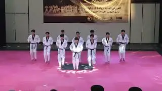 Kukkiwon demonstration team at Dubai Police Academy