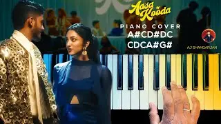 Aasa Kooda - Sai Abhyankkar Song Piano Cover with NOTES | AJ Shangarjan | AJS