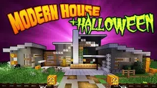 How to Build a HAUNTED MODERN HOUSE in MINECRAFT!