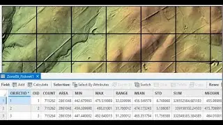 ArcGIS Pro: Calculating Zonal Statistics Using Fishnet Data
