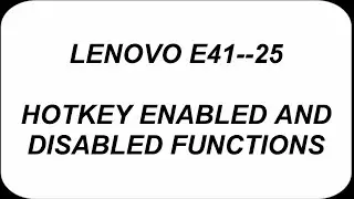 How to fix govt laptop Lenovo E41-25 ALT Key function problem