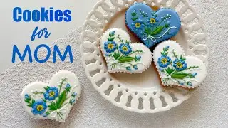 Cookies for mom. Beautiful floral design💙