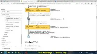 Encrypt SQL Database - Transparent data encryption (TDE)
