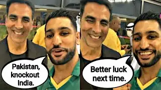 Boxer Amir khan and Akshay kumar | Pakistani boxer Amir khan with Akshay kumar | PAK VS IND 2021 |