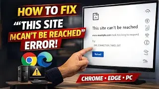 How To Fix This Site Can’t Be Reached Error in 2025 | Chrome, Edge & PC