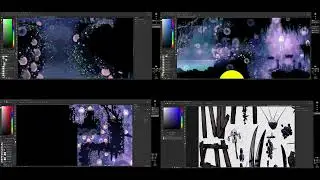 Fog Canyon Timelapse (4split 100x speed)