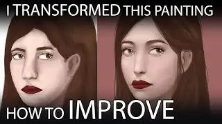 I TRANSFORMED this student's painting - How to IMPROVE!