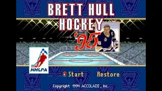 Brett Hull Hockey '95 | Sega Mega Drive (Genesis). #sega #retrogaming #видеоигры #ностальгия #топ
