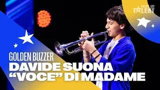 Davide Battista conquista il GOLDEN BUZZER di Mara 🌟 con la sua tromba a Italia's Got Talent