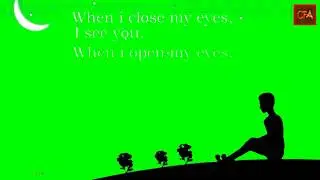 Miss u animation green screen video background
