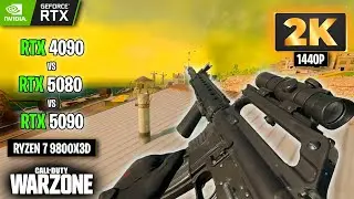 COD Warzone 1440P Benchmark | RTX 5090 vs 4090 vs 5080