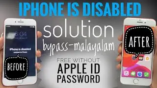iPhone disabled bypass with signal, no need apple id password