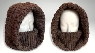 Crochet Balaclava Pattern | Turtleneck Hoodie Crochet Pattern