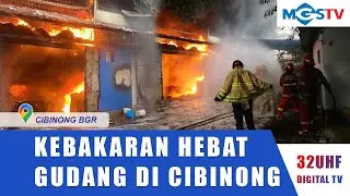 KEBAKARAN HEBAT HANGUSKAN GUDANG DI CIBINONG