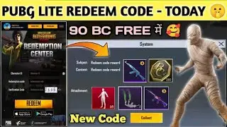Pubg Lite Today Redeem Code |Pubg Lite Latest Redeem Code| Pubg Lite Get free outfit