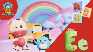 Huruf E | Belajar mengenal huruf E dengan metode Montessori | Nama-nama benda dari huruf E