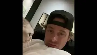 Что будет если целовать кота, жесть, мужик целует кота