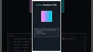 Linear gradient css property, linear border css html 