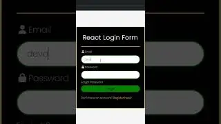 React Login Form 