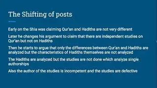 Debate Review of Hadith Reliability and Stylometry