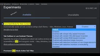 Dark Mode für alle Webseiten aktivieren.  In Google Chrome & Microsoft Edge.