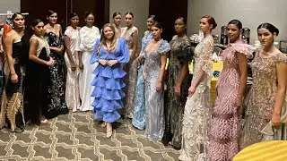 Las chicas DBA desfilan para la diseñadora peruana Rosario De Armenteras | Embajada de Perú en RD